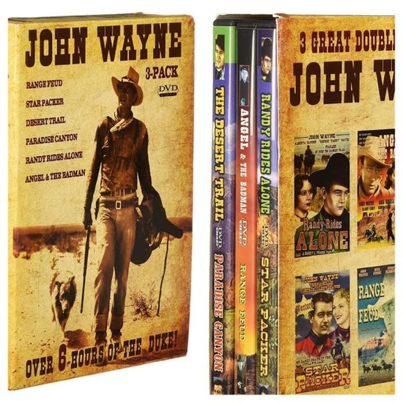 east west DVD Media New Sealed John Wayne Western Collection 3 Pack